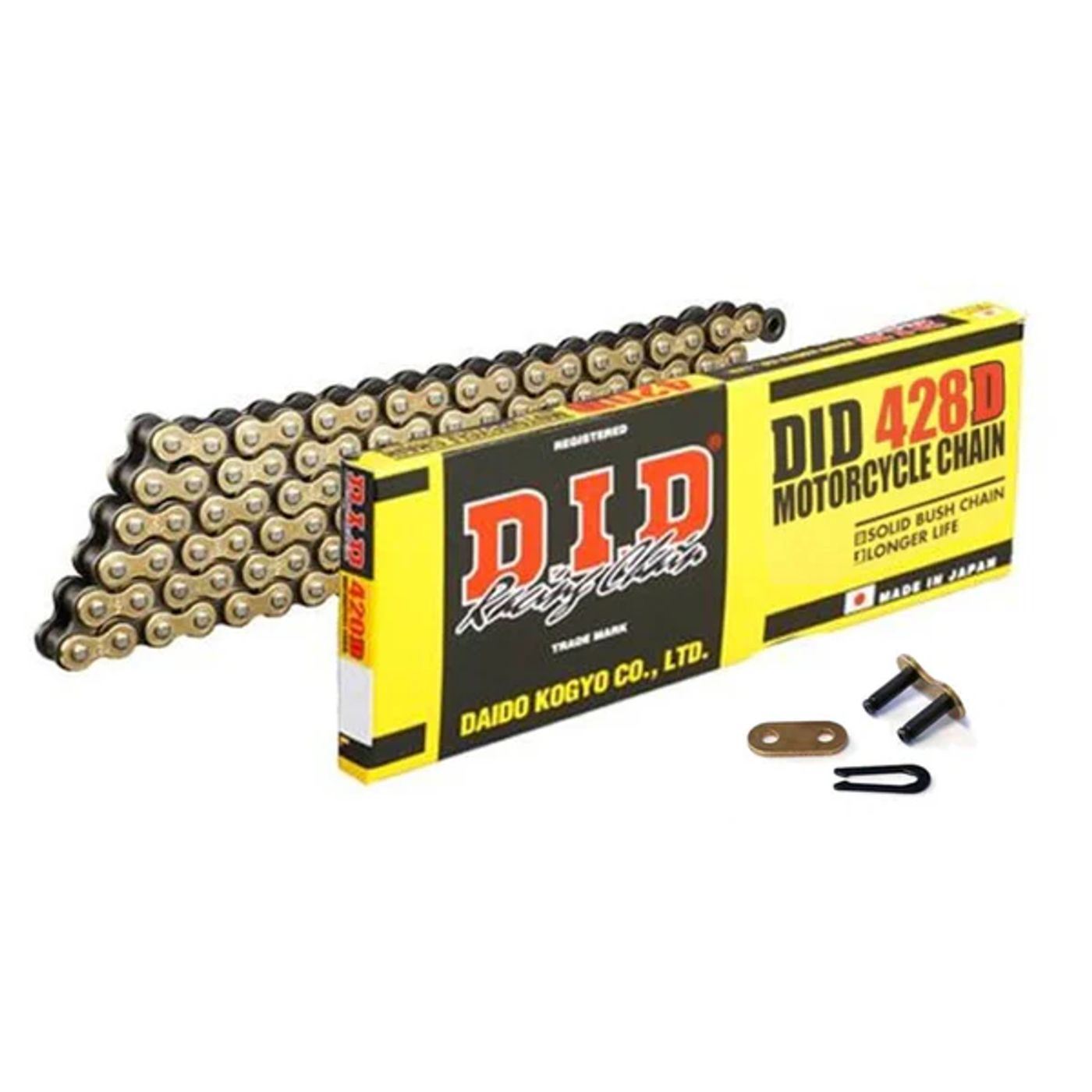 DID Chain Standard Duty Gold (G&B) D 428-132L (18.8KN) (RJ Split Link)