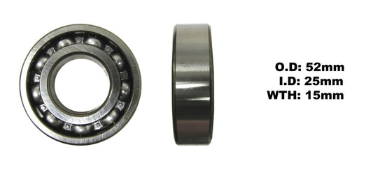 Bearing NTN 6205(I.D 25mm x O.D 52mm x W 15mm)
