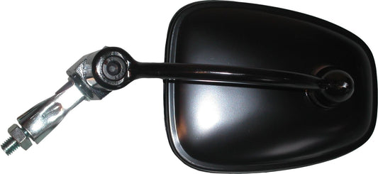 Mirror Black Rectangle Left or Right Bar End Type