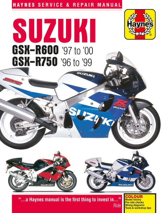 Haynes Manual Suzuki GSXR600 97-00, GSXR750 96-99