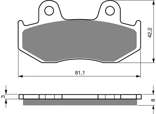 Goldfren Brake Pads S33-102, VD134, VD136, FA92, FA323, FA323/3, FDB382