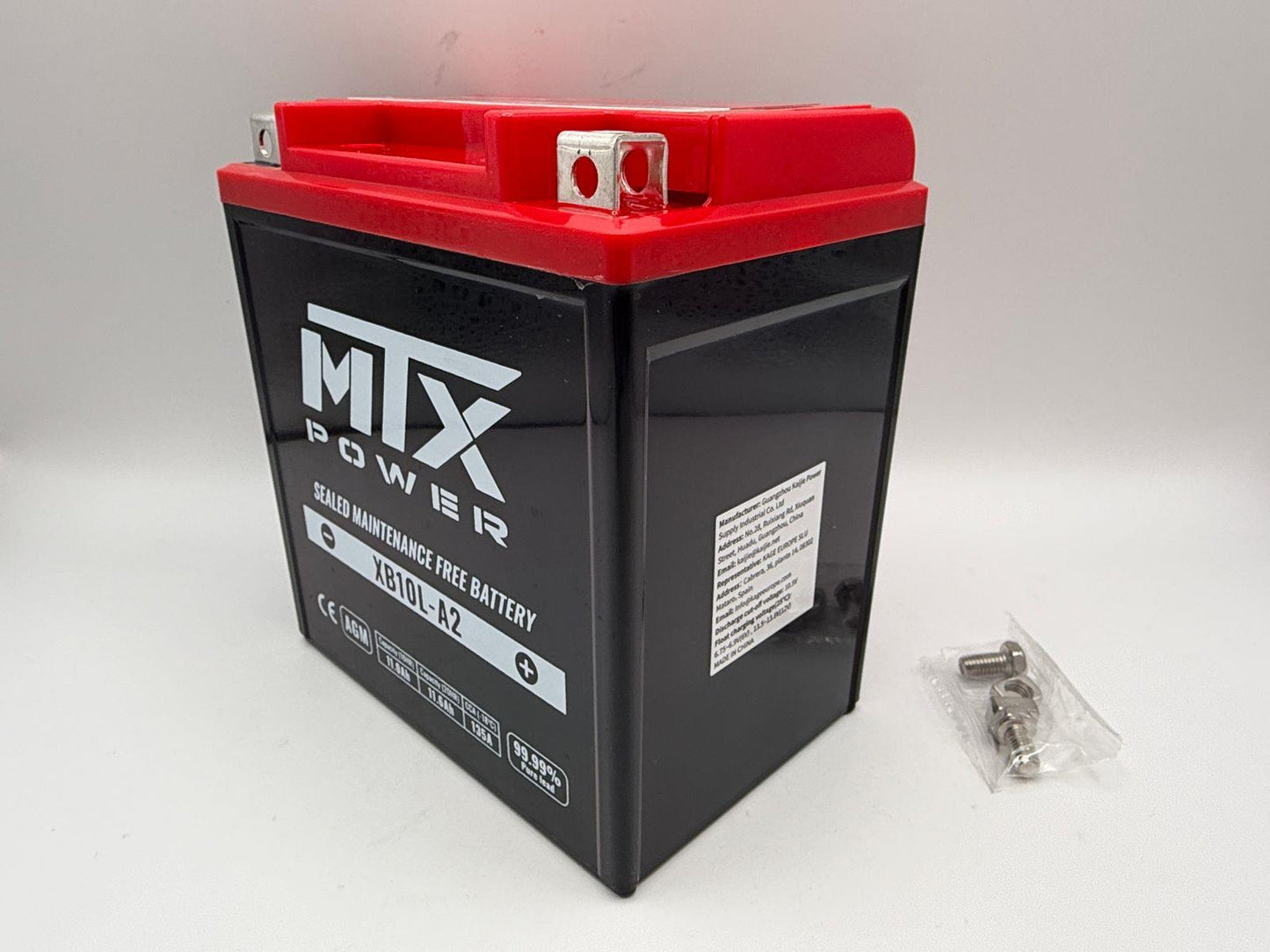 MTX Power Battery XB10L-A2 Sealed 12v 11.0AH CCA:135A L:135mm H:145mm W:90mm CB10L-A2, CB10L-B2, CB10L-BP, CB10L-B, US10LB