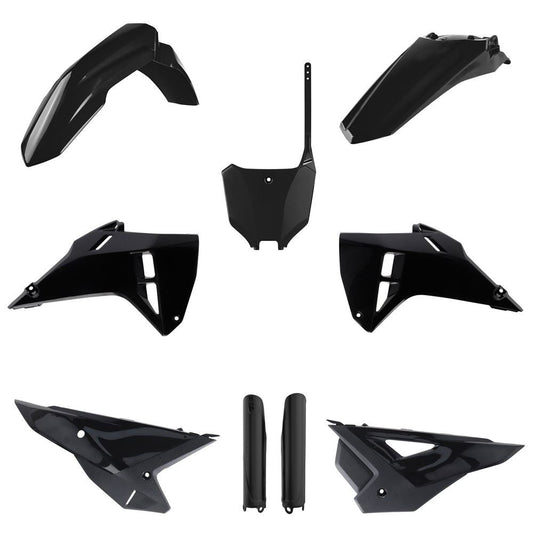 POLISPORT PLASTIC KIT + FORK GUARDS HONDA CRF250R 2025, CRF450R 2025, BLACK