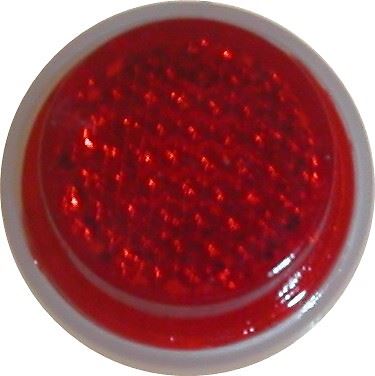 Reflector Red Round Stick-On OD 20mm