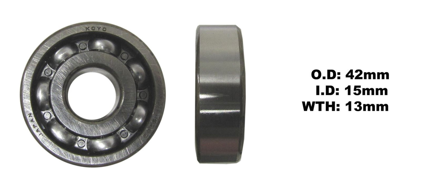 Koyo Bearing 6302-C3 (ID:15mm x OD:42mm x W:13mm)