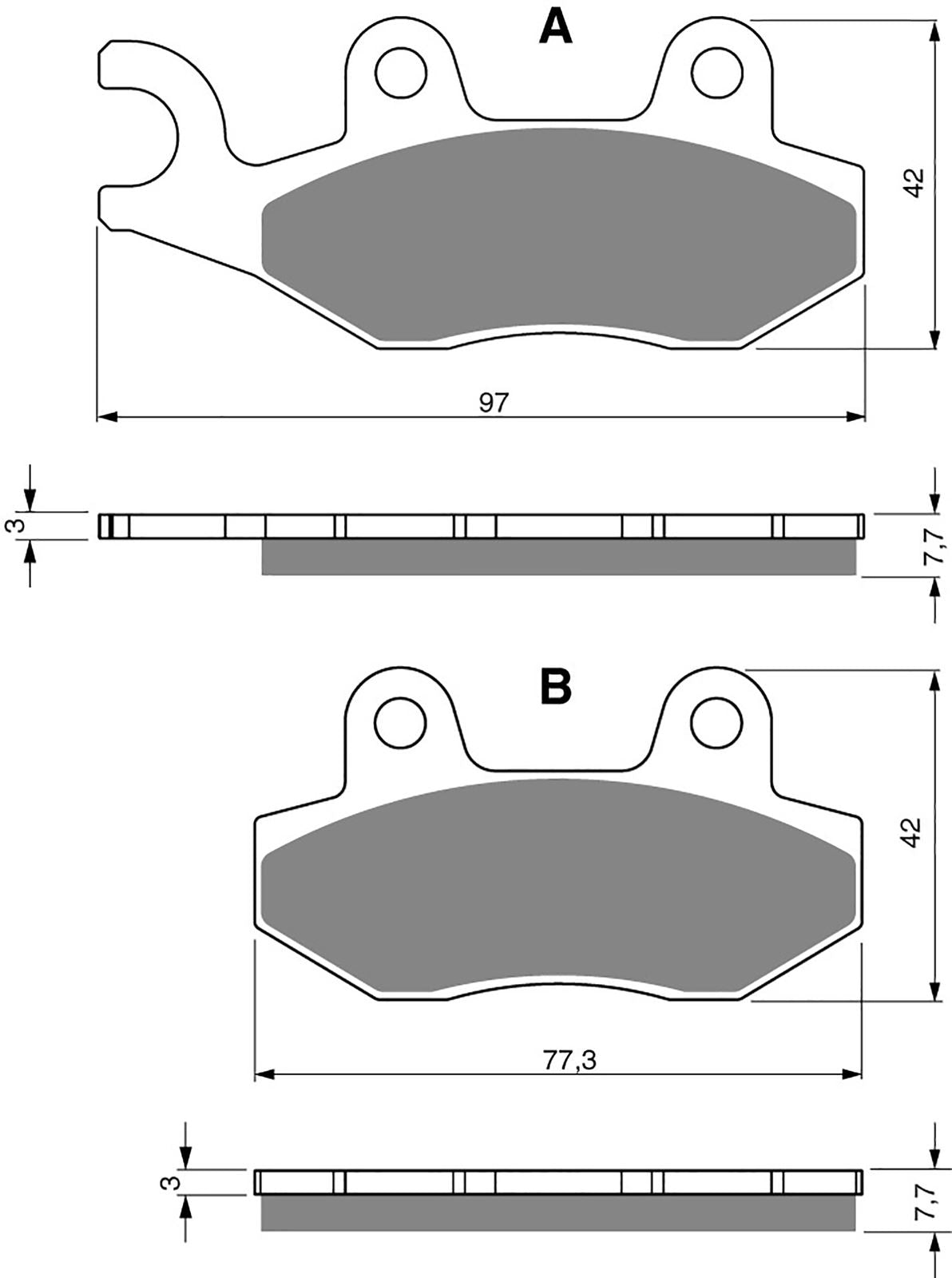 Goldfren Brake Pads S33-002, VD340, FA135, FA228, FA214, FA202, FDB497, SBS611