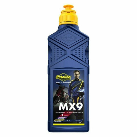 Putoline MX9 Pre-Mix Fully Synthetic Motocross Enduro Off-Road 2T Oil - 1L