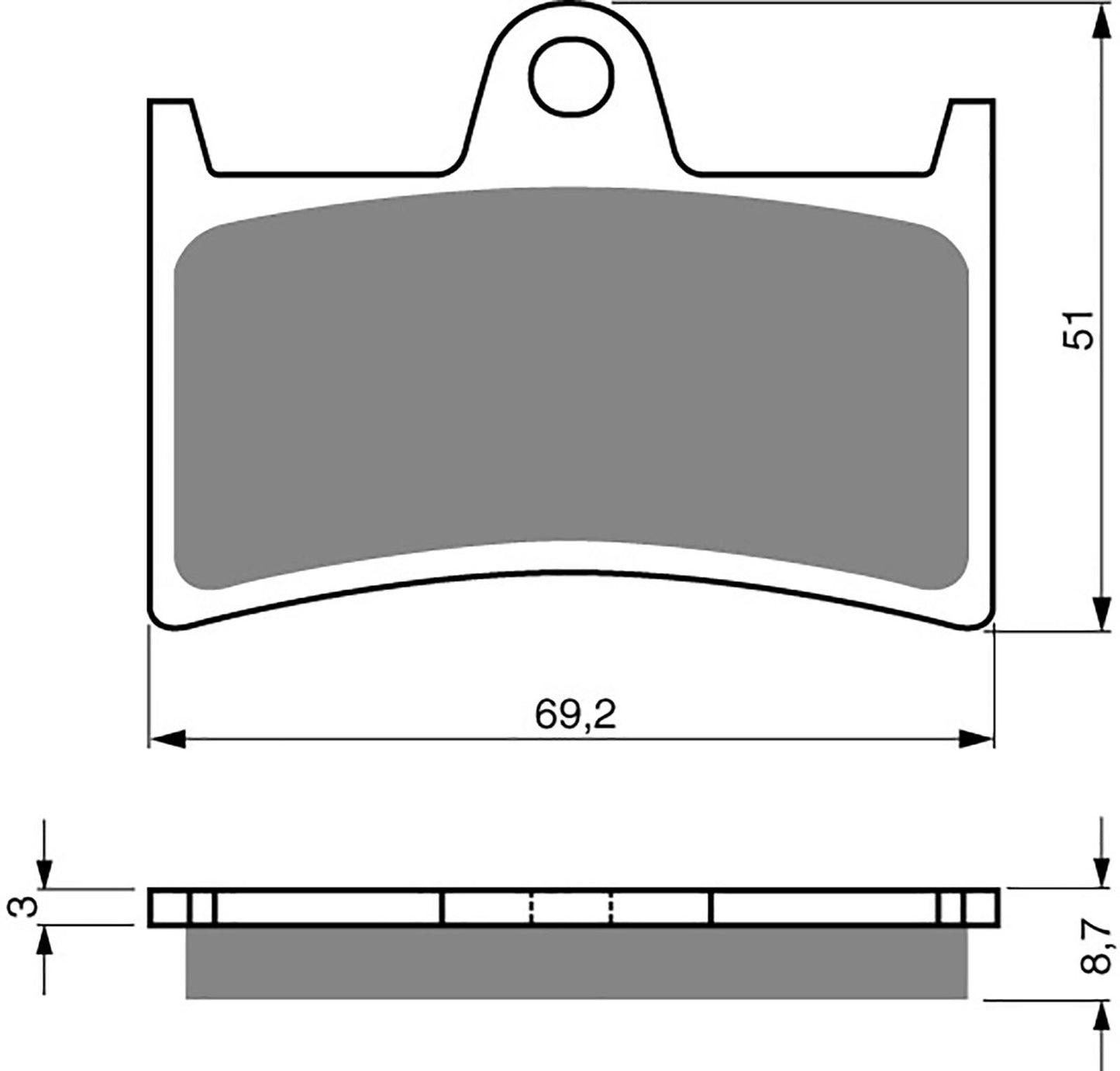 Goldfren Brake Pads GP5-070, FA168, FA252, FA380