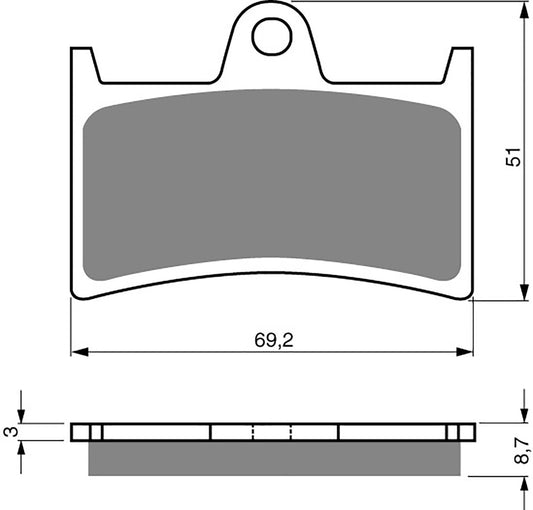 Goldfren Brake Pads GP5-070, FA168, FA252, FA380