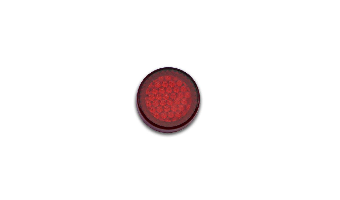 Reflector Red Round Stick-On OD 20mm