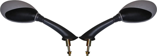 Vespa Vespa ET2 (50cc) (2T) (EU) 1997-2005 Mirrors LH & RH (Black)/Grey) (Pair)