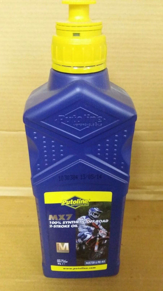 Putoline MX7 Synthetic Off Road MX Motocross Bike 2T Engine Oil - 1L