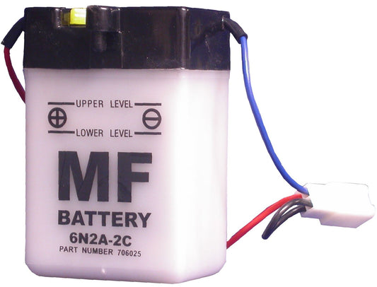 Battery 6N2A-2C  - 6v 2AH L:71mm H:105mm W:47mm