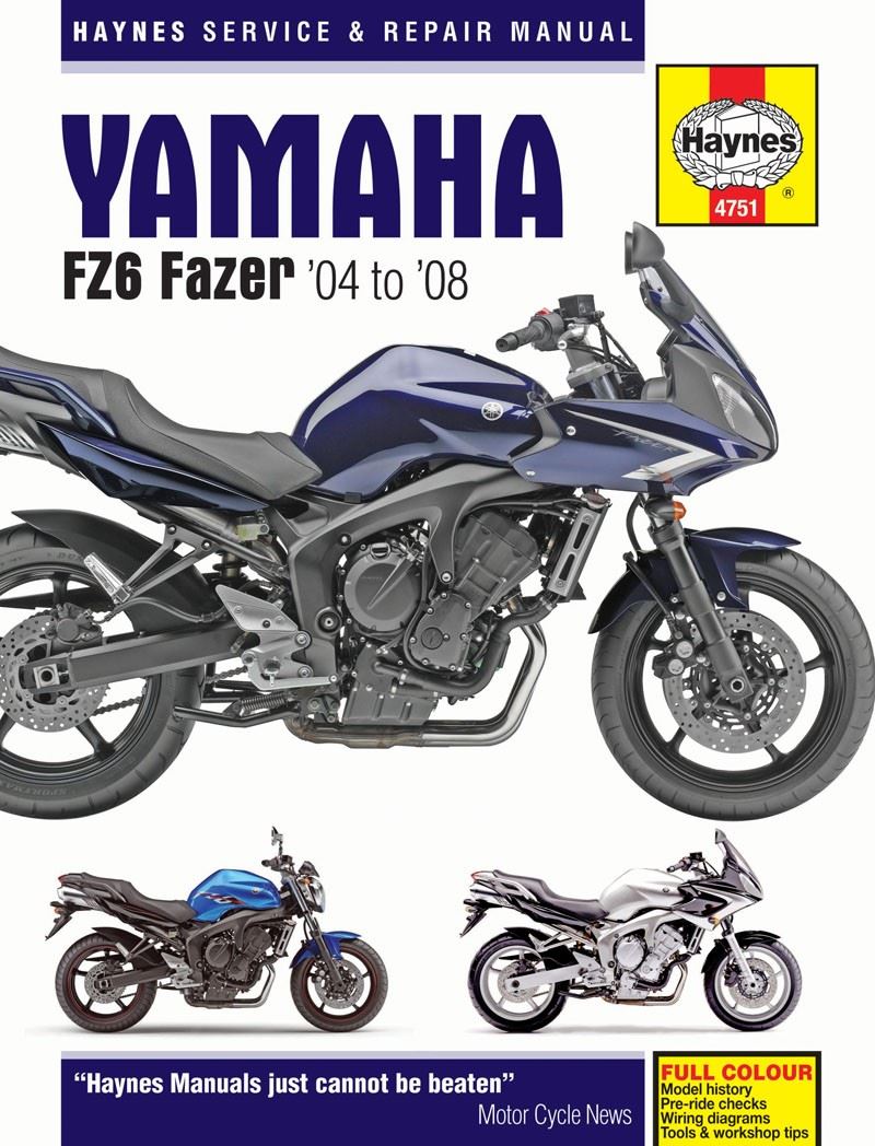 Haynes Manual Yamaha FZ-6S, FZ6-N 04  -08