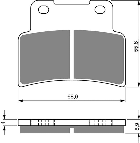 Goldfren Brake Pads S33-251, FA432, SBS844, SBS214, FDB2216