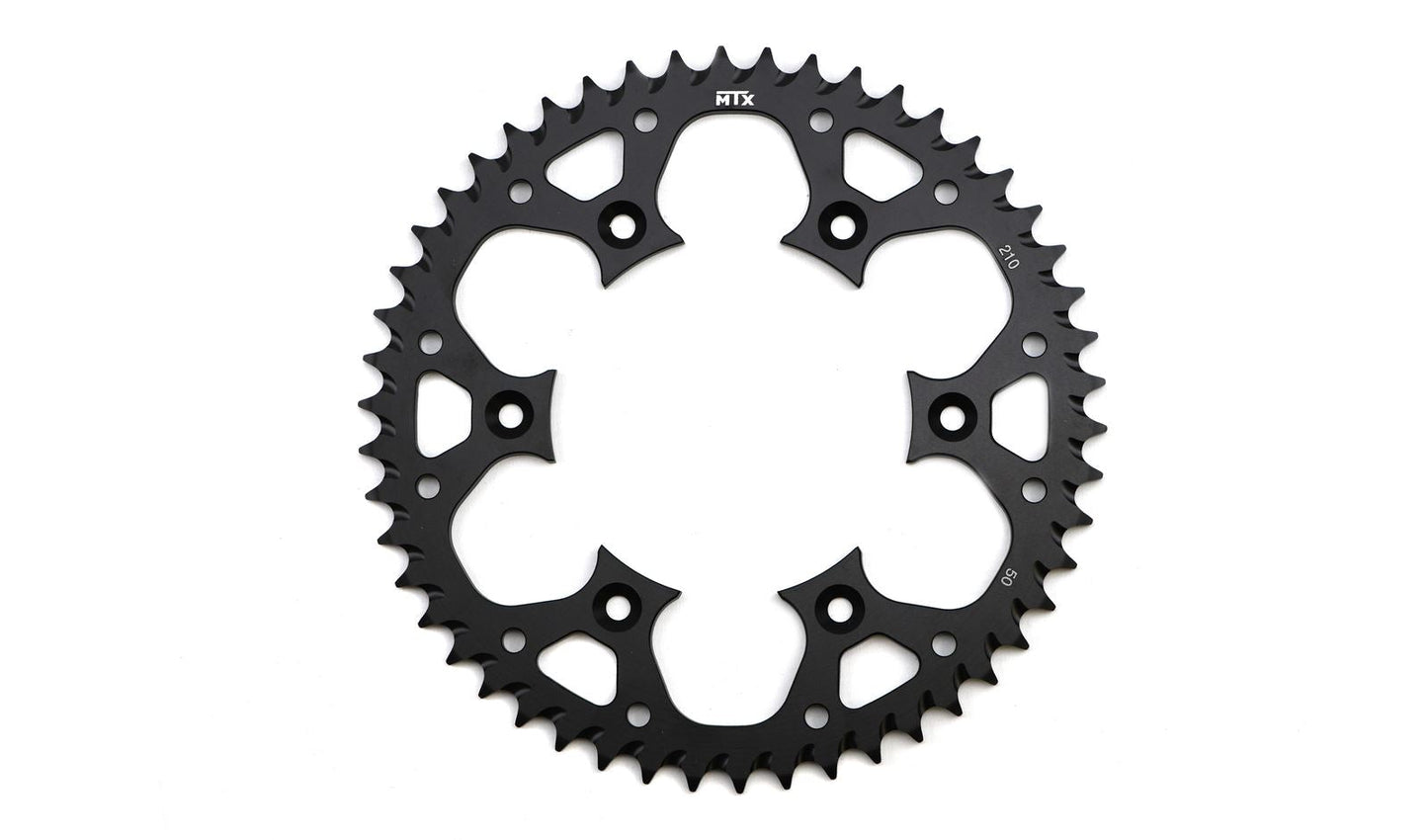 MTX Zero Aluminium 210/301-50 Rear Sprocket Black Honda CRF450R 02-03, CR250 96-02,04