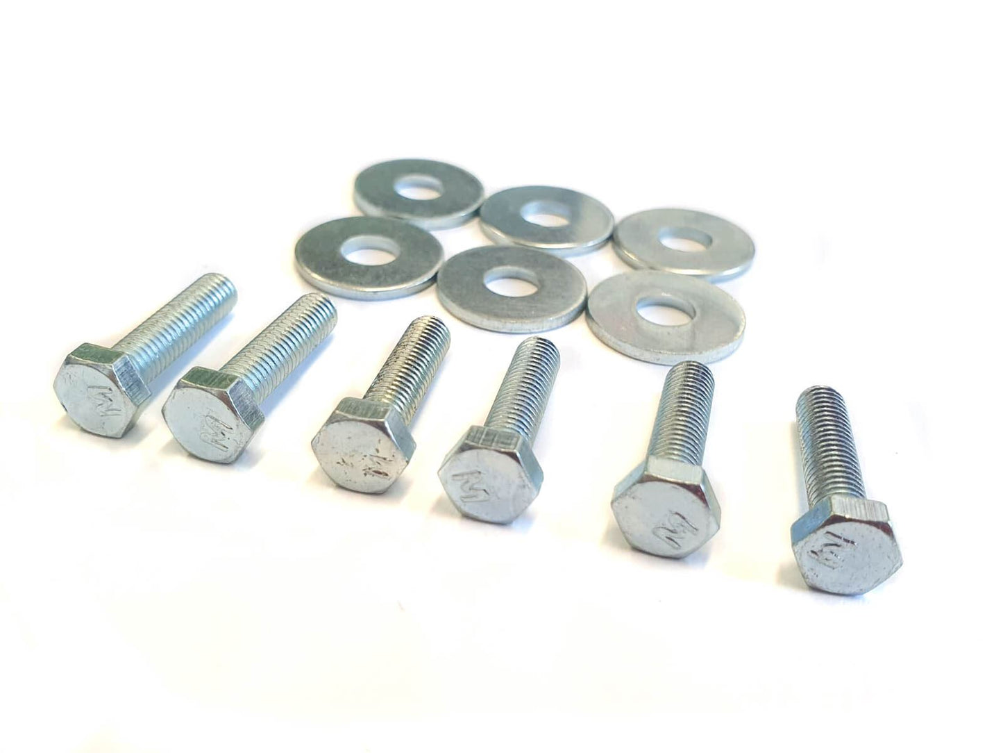 Set of 6 Clutch Spring Bolt & Washers 6mm x 20mm Long (655620H & Washer OD:19mm ID:6.5mm BAPS)