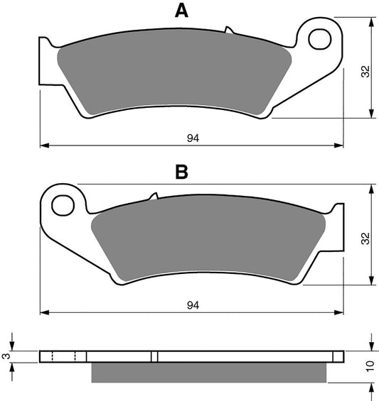 Goldfren Brake Pads S33-052, VD139/2, FA143, FDB496, SBS623