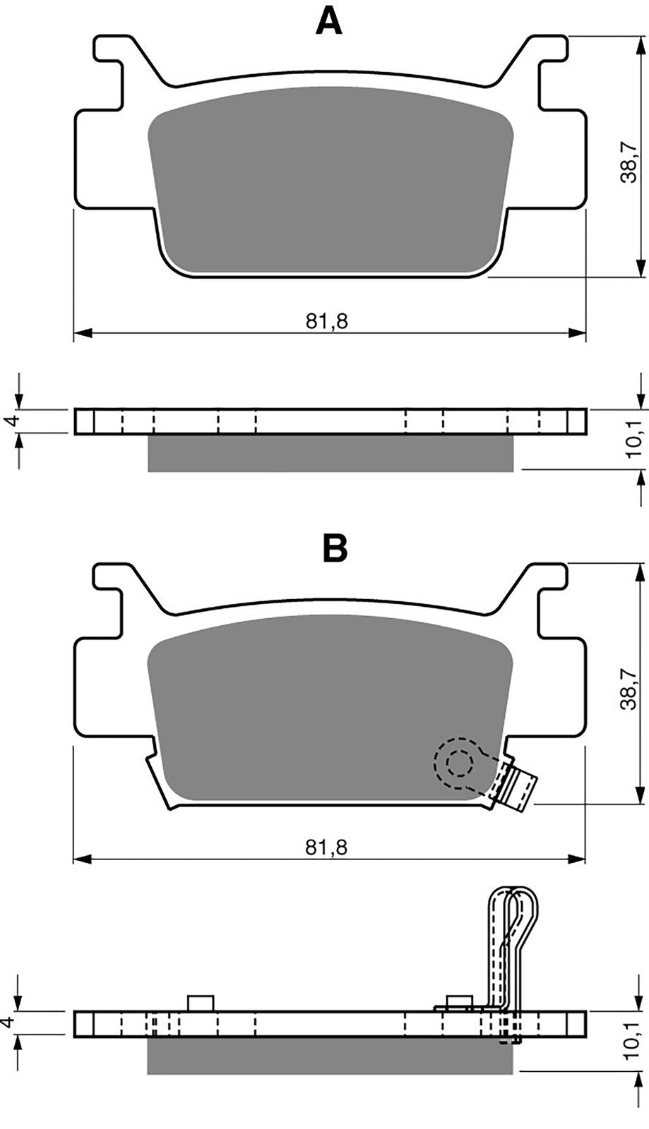 Goldfren Brake Pads Brake Pads K1-240,FA410,VD175,SBS829,DP959