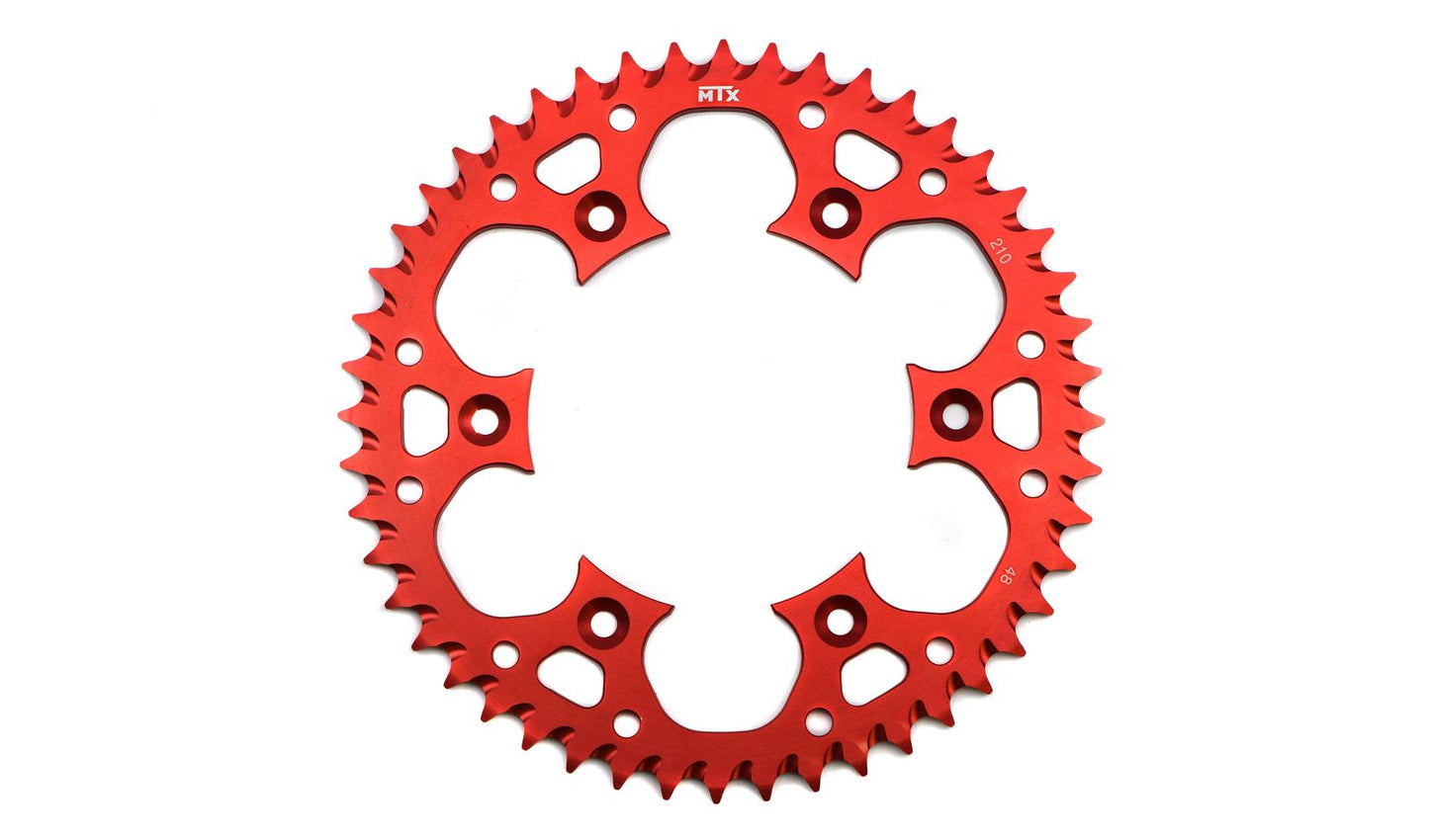 MTX Zero Aluminium 210/301-48 Rear Sprocket Red Honda CRF450R 04-14, CR250 03