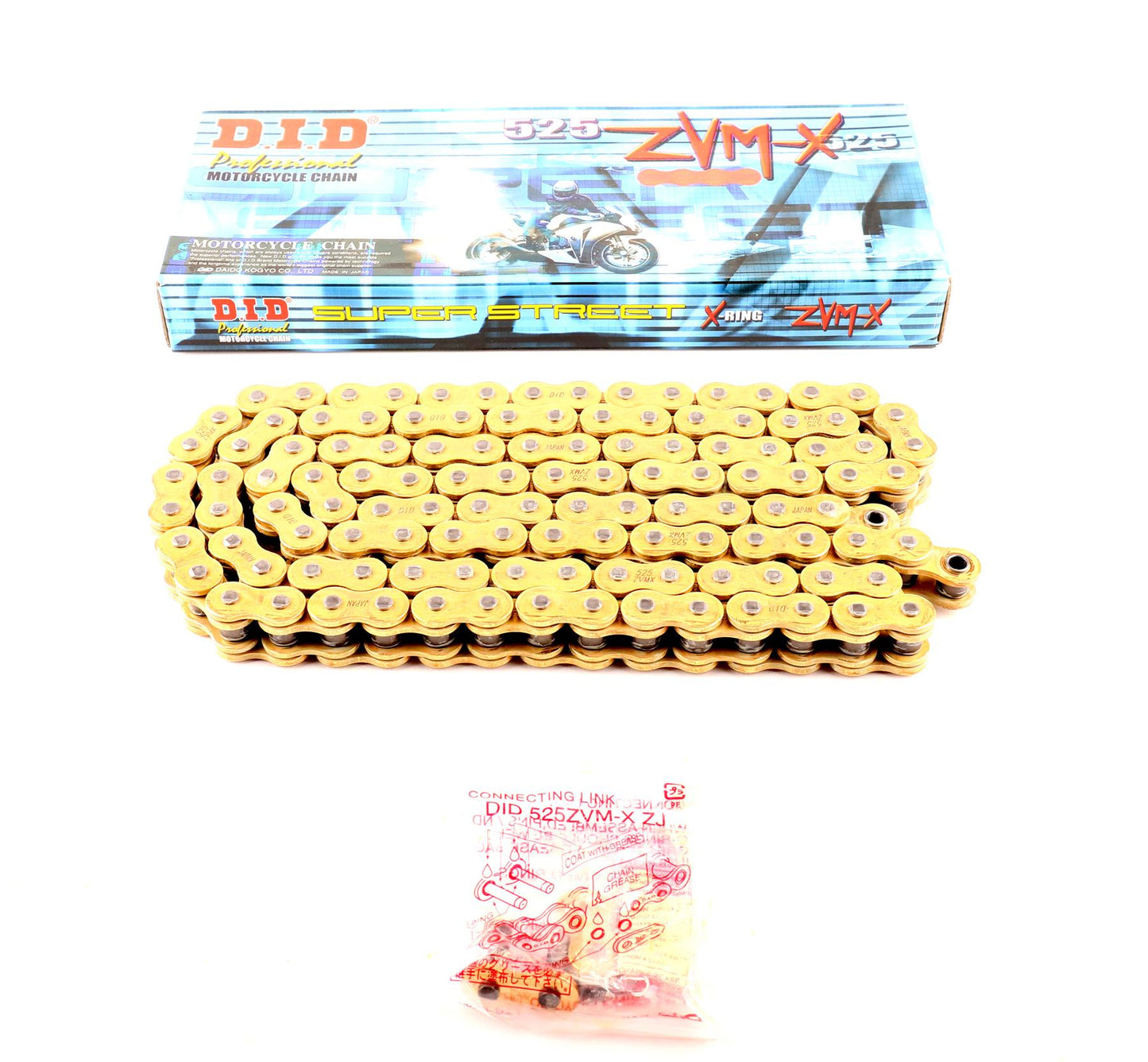 Chain DID 525VXGB-120 X-Ring(Gold)
