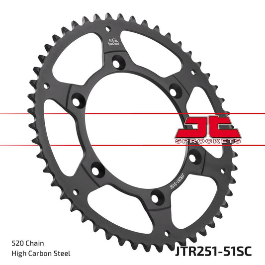 JTR251.51SC REAR SPROCKET 51 TOOTH PITCH