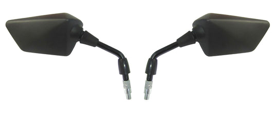 Mirrors 10mm Black Modern Left & Right Kaw KLX250SF 09-10