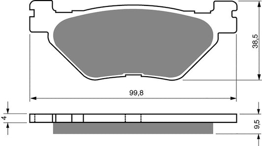 Goldfren Brake Pads S33-165, FA319/2, SBS769, SBS768, FDB2126, FDB2156