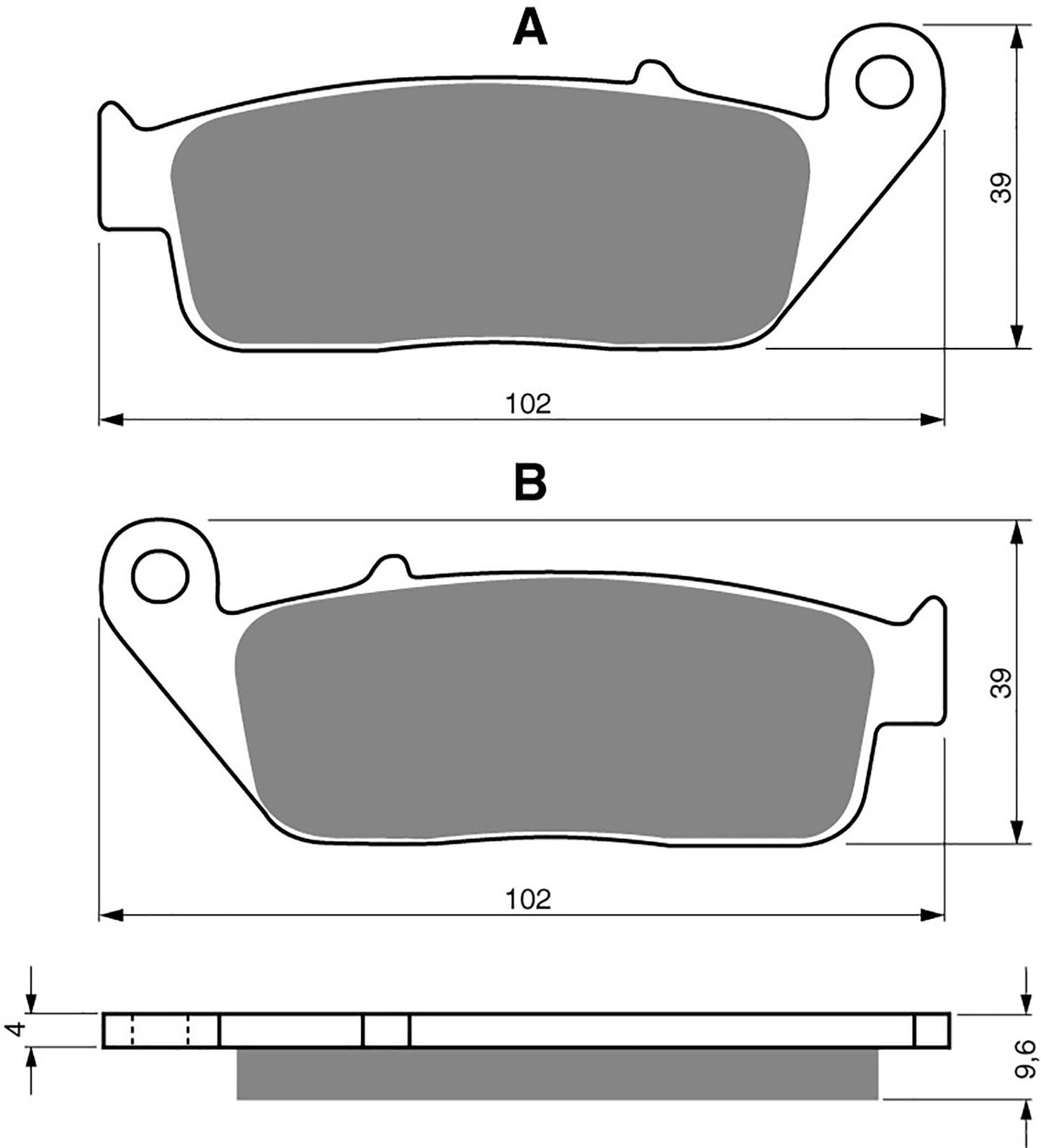 Goldfren Brake Pads S33-014, VD156/2, FA142/2, FA196, FDB664, SBS700