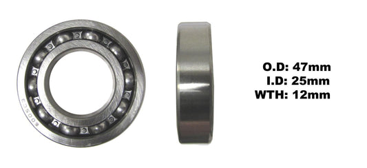 Bearing NTN 6005(I.D 25mm x O .D 47mm x W 12mm)