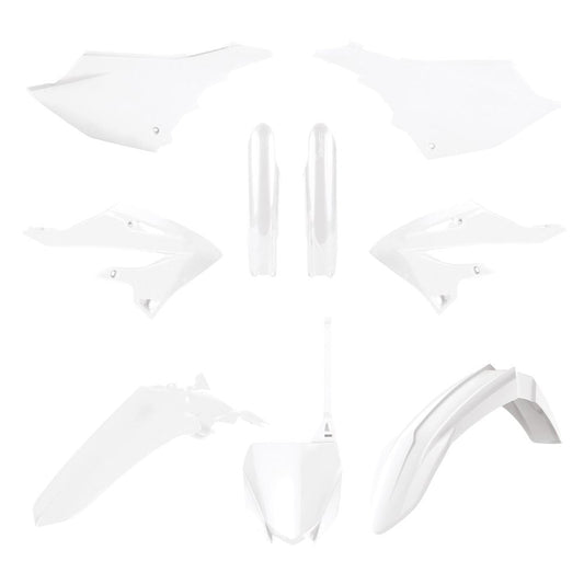 POLISPORT PLASTIC KIT + FORK GUARDS YAMAHA YZ125 22-25, YZ250 22-25, WHITE