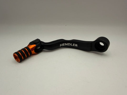 Gear Lever Alloy Black with Orange Tip KTM 85 SX 18-20, 125 SX 17-20, 150 SX 17-20, 125 XC-W 17-19, Husqvarna TC85 18-20, TC125 17-20, TE150 17-19, TX125 17-19