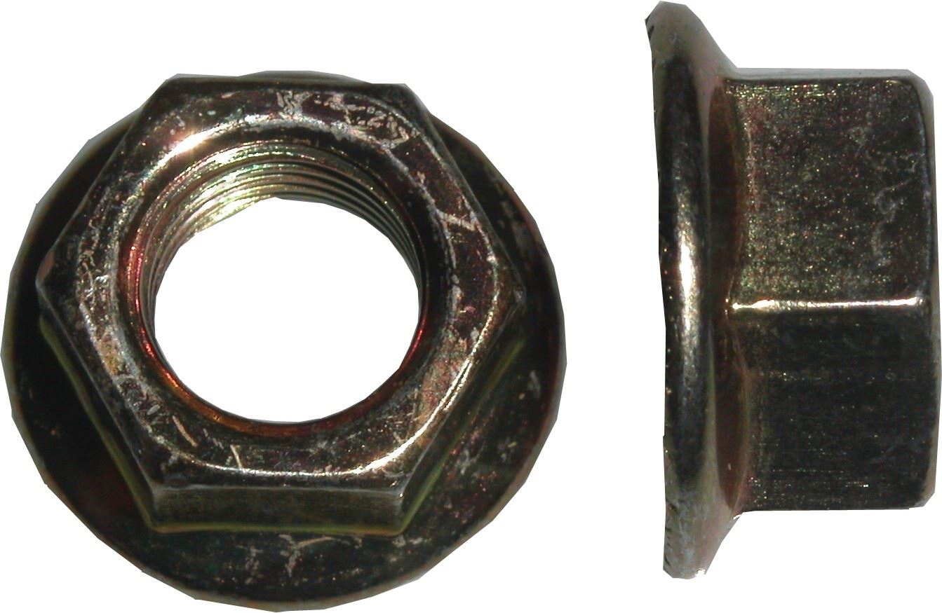 Nuts Flange 16mm Thread Uses 21mm Spanner (Pitch 2.00mm) (Per 20)