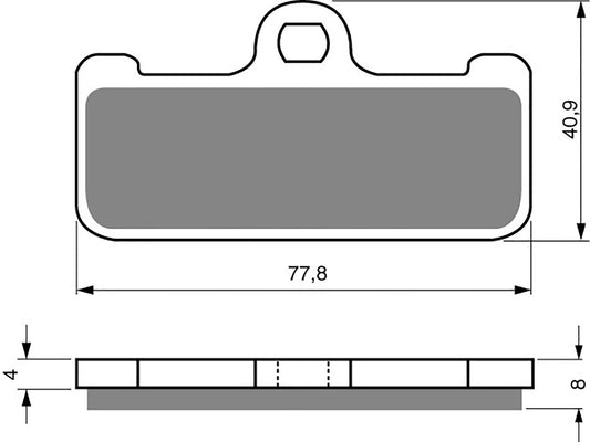 Goldfren Brake Pads S33-116, FA218, FDB2007, SBS695