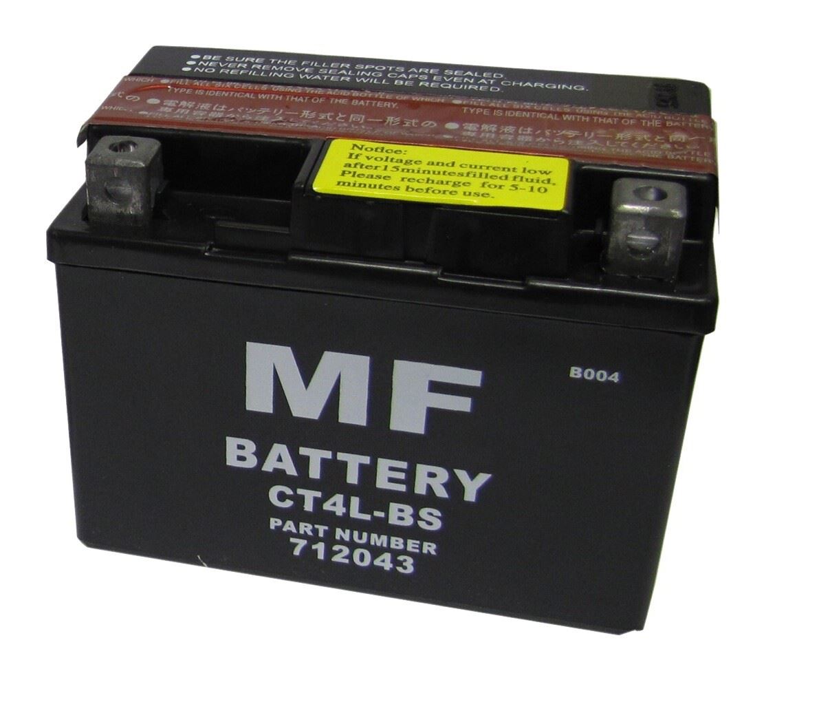 Battery CT4L-BS, CTX4L-BS  - 12v 3AH CCA:40A L:113mm H:87mm W:70mm