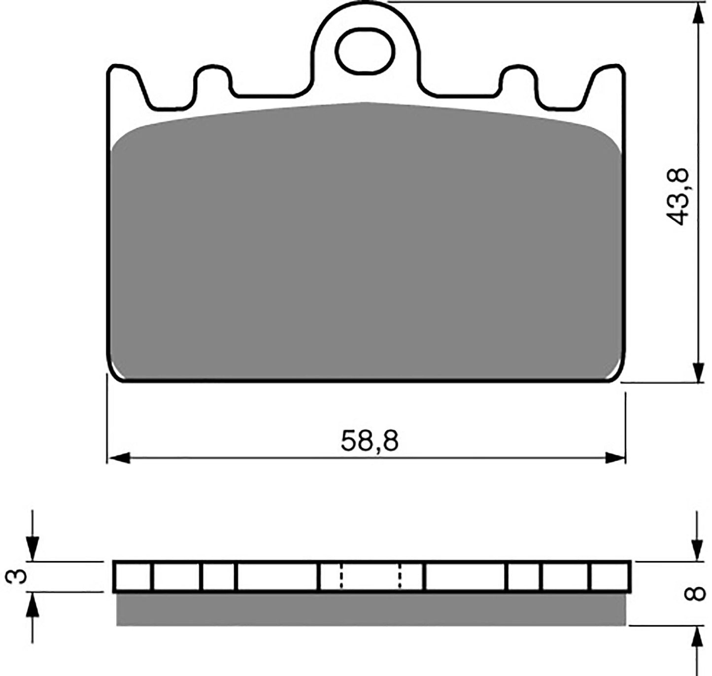 Goldfren Brake Pads S33-090, VD433, FA180, FDB741, SBS666