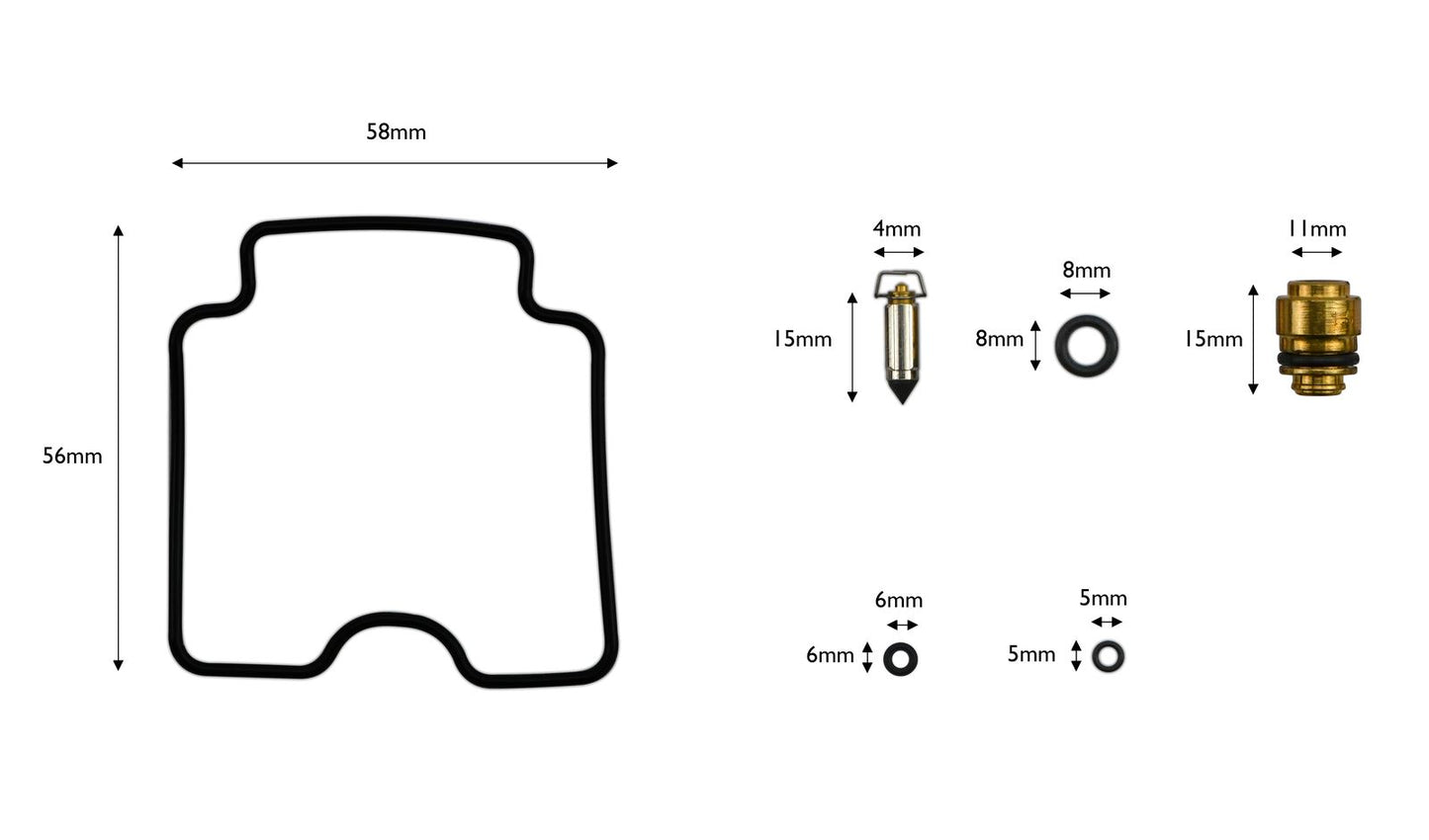 Carb Repair Kit Yamaha XV1600A Wild Star 99-02