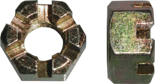 Nuts Castle 12mm Thread Uses 19mm Spanner (Pitch 1.75mm) (Per 20)