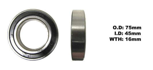 Bearing NTN 6009LLU(I.D 45mm x O.D 75mm x W 16mm)