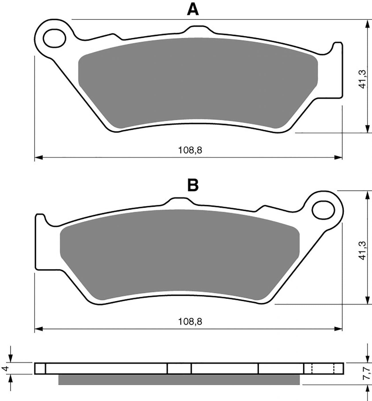 Goldfren Brake Pads GP7-106,VD958,FA209,FA209/2,FDB2006,SBS176,SBS674