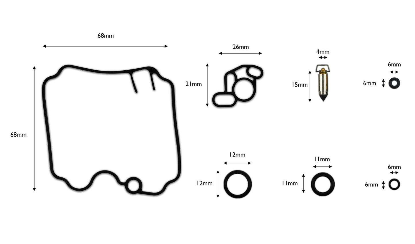 Carb Repair Kit Yamaha XTZ750 Super Tenere 89-95, TDM850 91-98 (Wholesale Pack)
