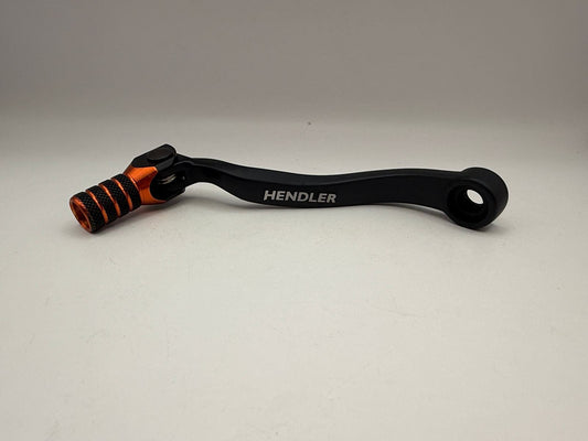 Gear Lever Alloy Black with Orange Tip KTM 250 EXC-F 17-20, 350 SXC-F 17-20, 250 SX-F 16-20, 350 SX-F 16-20, Husqvarna FC250 16-20, FC350 16-20, FE250 17-20, FE350 17-20