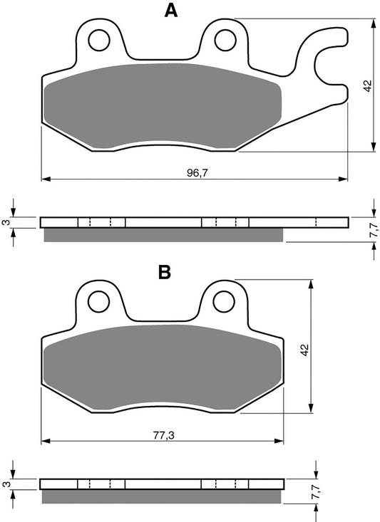 Goldfren Brake Pads AD009, VD250, FA165, FA215, FDB631, SBS638