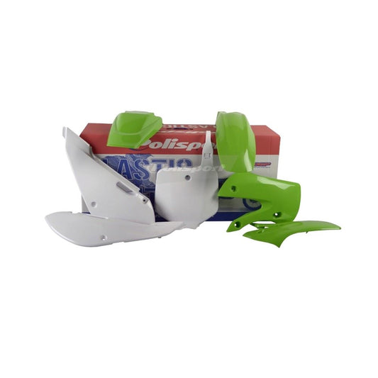 POLISPORT PLASTIC KIT KAWASAKI KX65 2000-2025, GREEN OEM 2020
