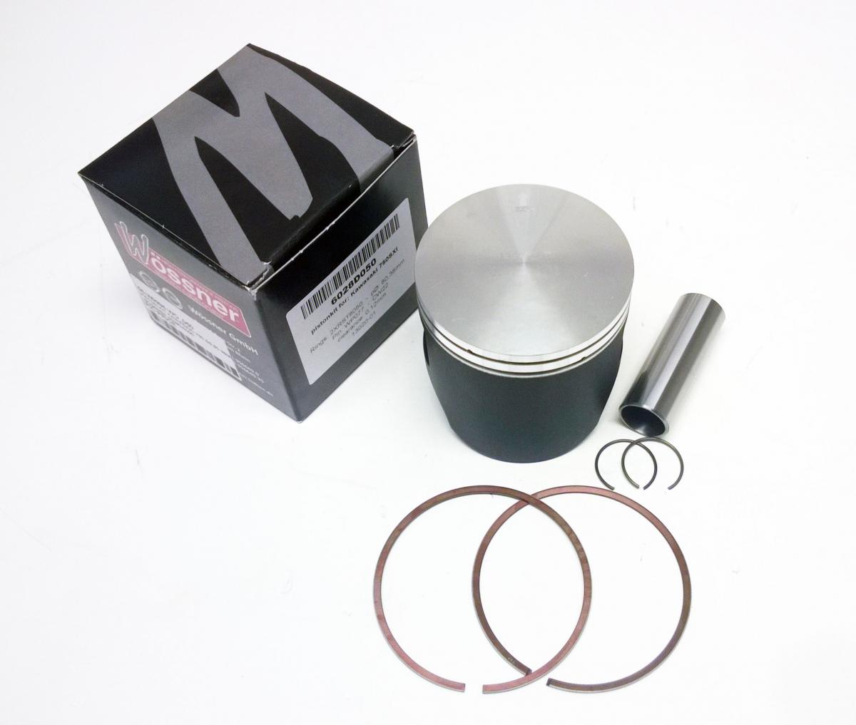 WOSSNER 79.88mm PISTON KIT KAWASAKI JET-SKI 750 SS/ZXI 96-97, SXI 95-02, STX 98