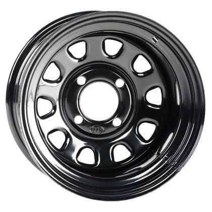STEEL WHEEL RIM 14x7, 4/156, ITP DELTA BLACK 4+3, 10MM STUD