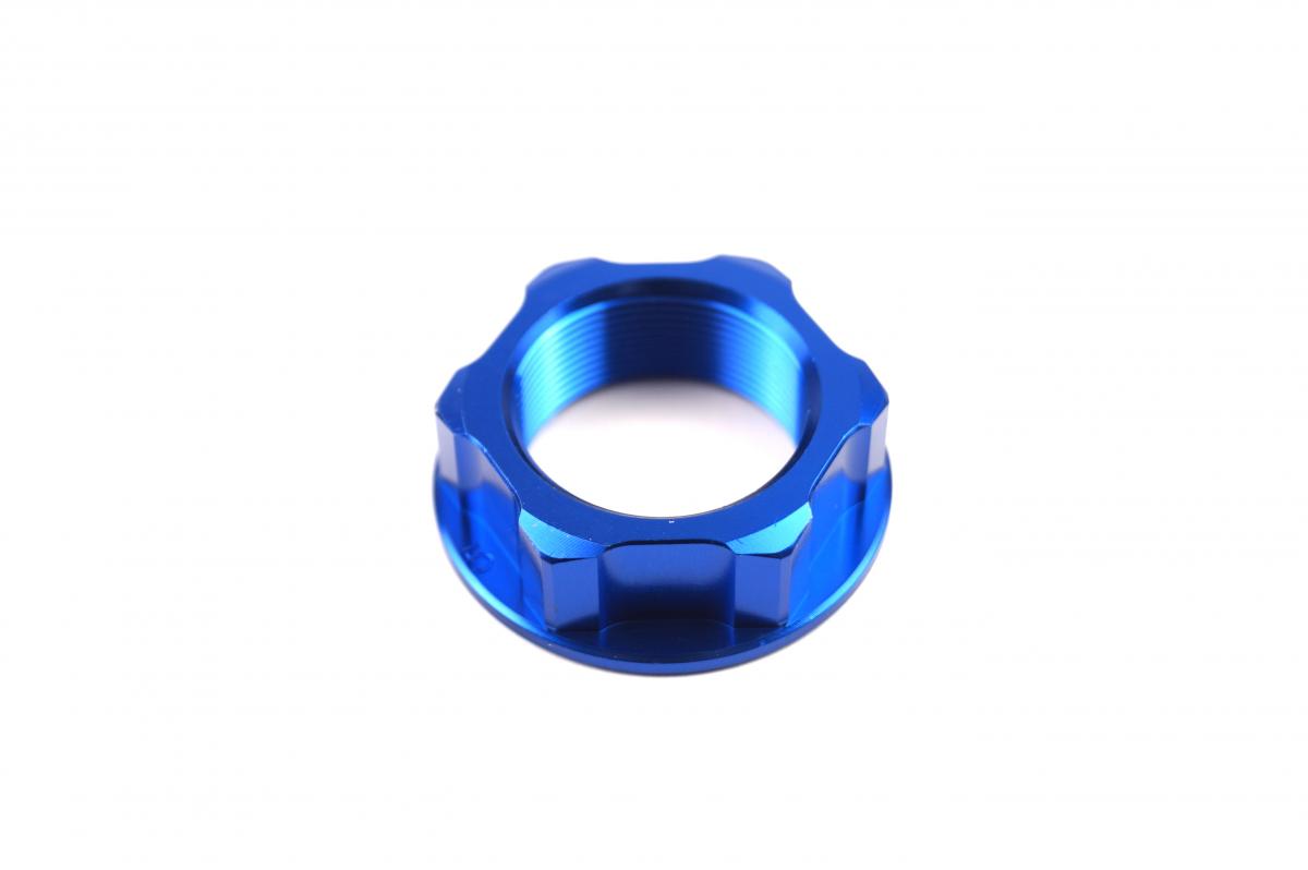 M22x1.00mm STEM NUT EACH BLUE, ALUMINIUM / KX KLX KDX CR RM,  / CNC