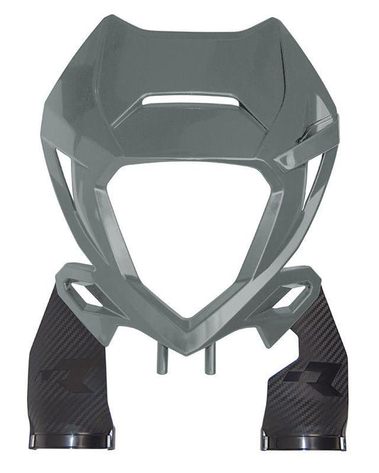R-TECH QUANTUM GREY HEADLIGHT COWL BETA RR 125-480 2020-2022