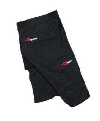 R-TECH EMBROIDERED BLACK CARGO SHORTS- MEDIUM