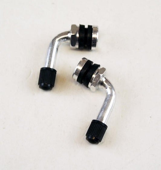 BOLT ON VALVE 90' PVR32 SILVER, WAYCOM 007018 (SOLD AS A PAIR)